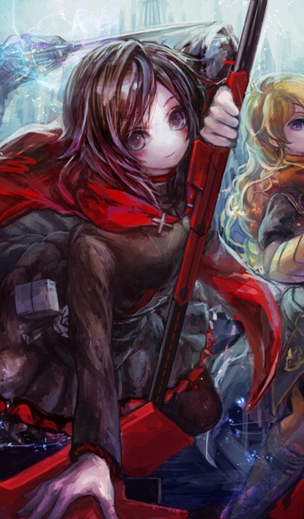 Сценка в аниме RWBY