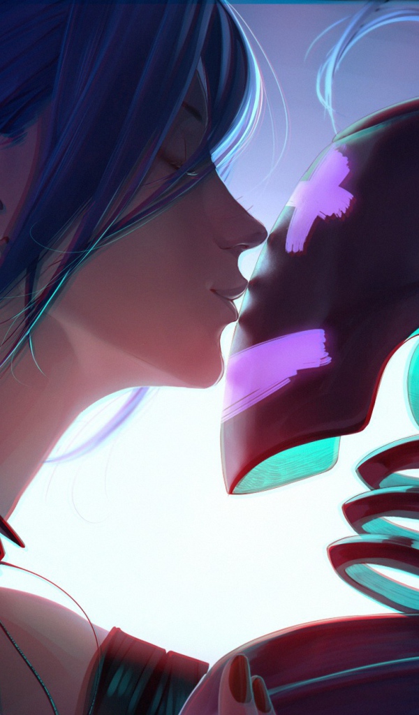 Девушка влюбилась в робота, аниме