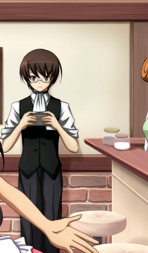 Кадр из аниме Одному лишь Богу ведомый мир