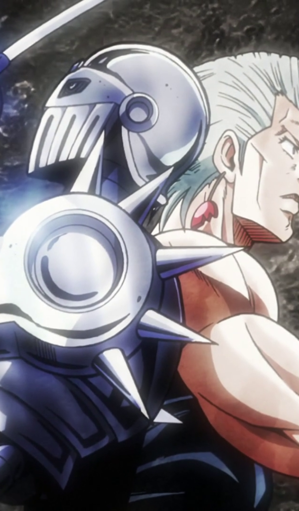 Серебряный рыцарь и Жан Пьер из аниме Приключения Джоджо