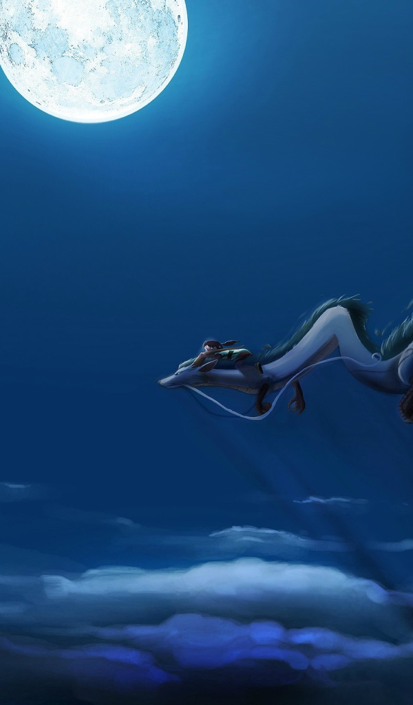 Дракон в небе, аниме Унесённые призраками