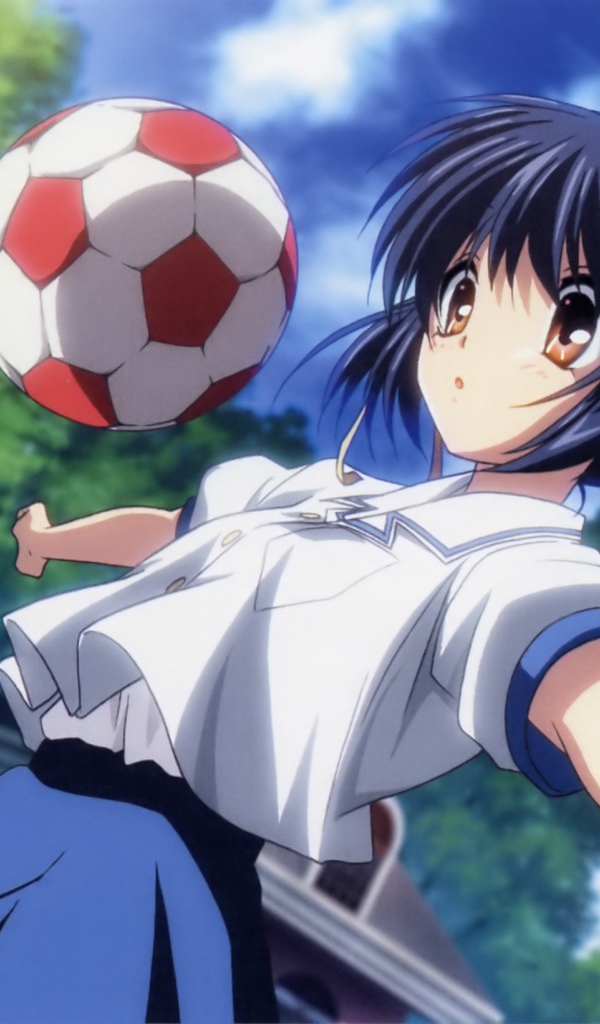 Игра в футбол в аниме Кланнад