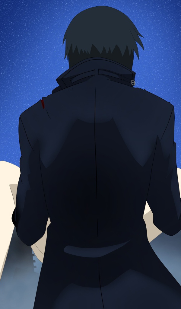 Девушка на руках парня, аниме Darker than Black