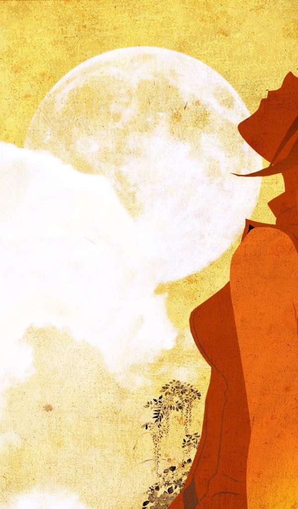 Девушка смотрит вверх в аниме 49 дней