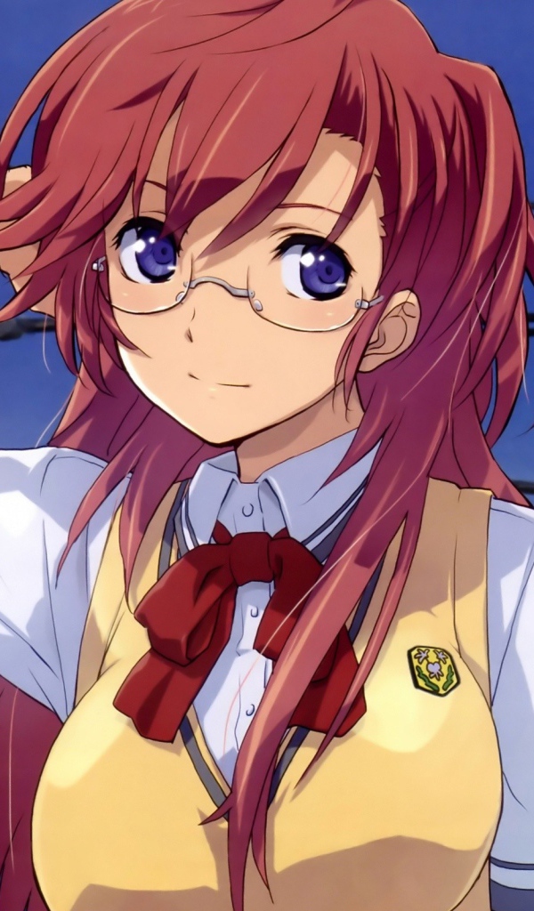 Девочка в очках из аниме Ждём тебя летом