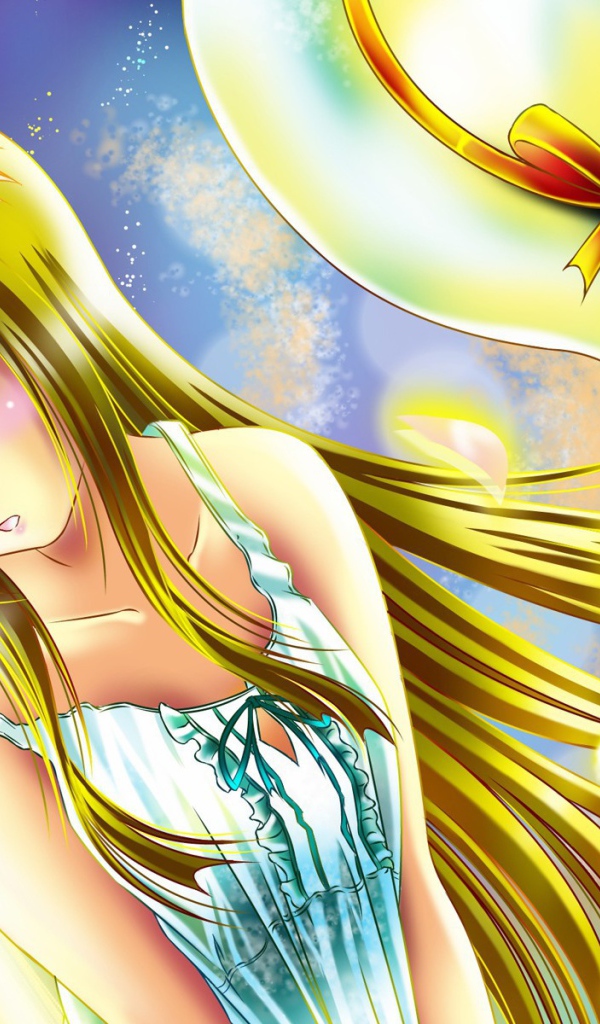 Девушка с желтыми волосами, аниме Кэмономими