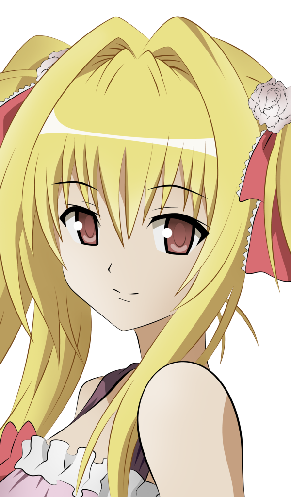 Девушка с желтыми волосами в аниме Любовь и прочие неприятности