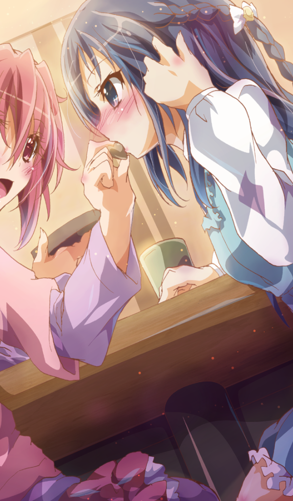 Девушки в баре в аниме Весёлые детки-таблетки