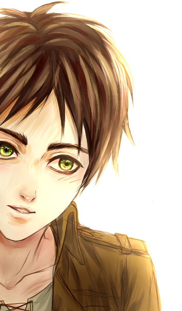 Зеленоглазый герой манги аниме Атака Титанов