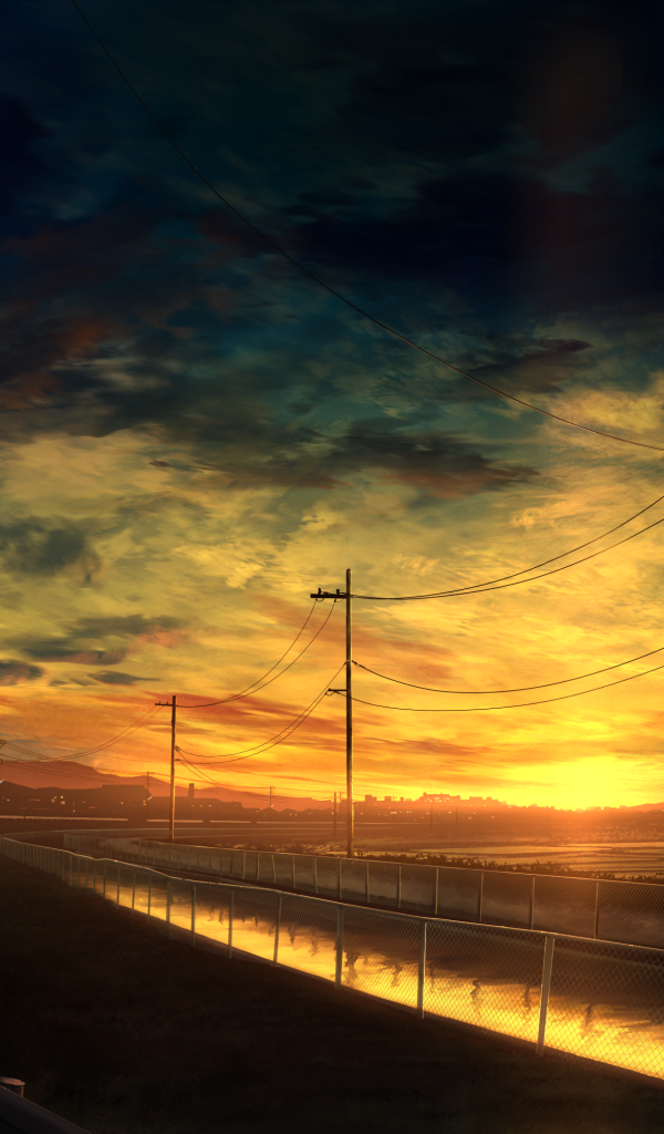 Дорога на закате, мир аниме