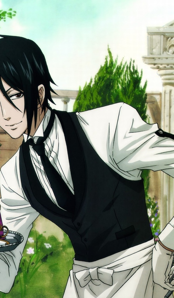 Официант в аниме Тёмный дворецкий