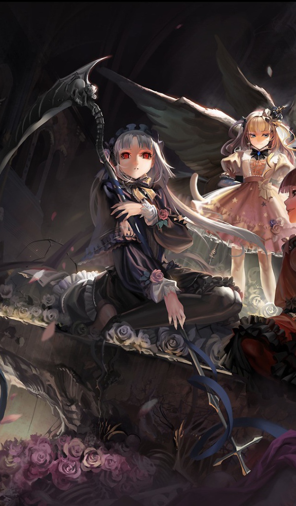 Три девушки подруги аниме