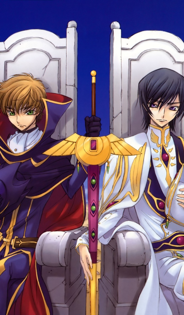 Два персонажа аниме на тронах, Код Гиас