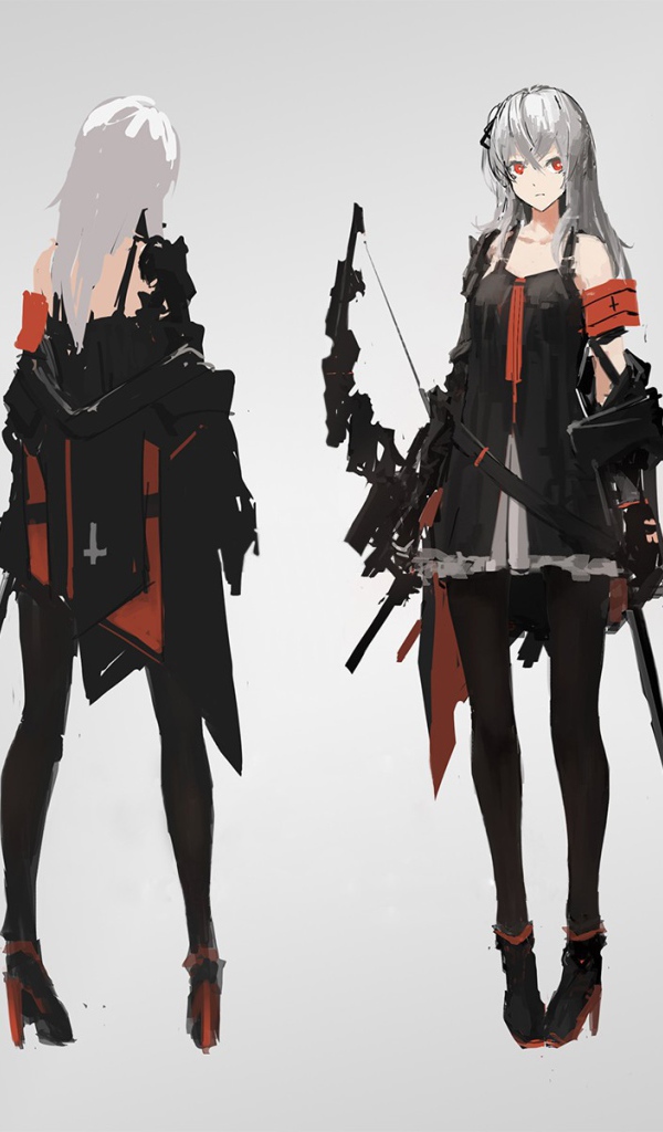 Две девушки аниме Pixiv Fantasia T