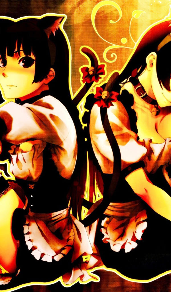 Две девушки из аниме Сумеречная дева и амнезия