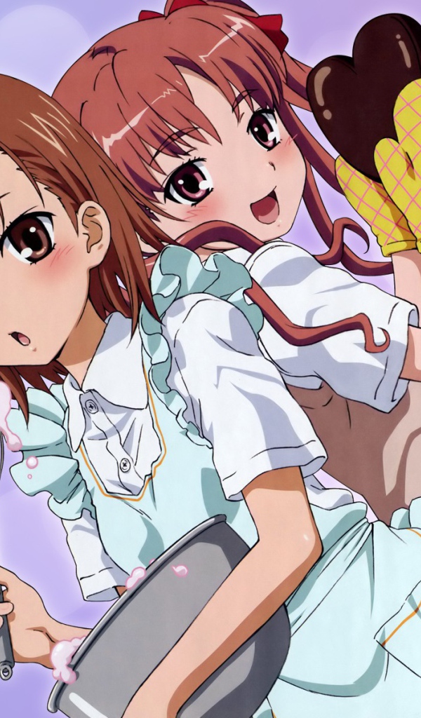 Две девушки из аниме Некий научный Рейлган