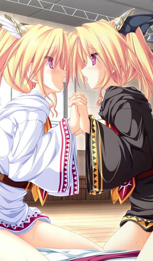 Две девушки в аниме Magus Tale