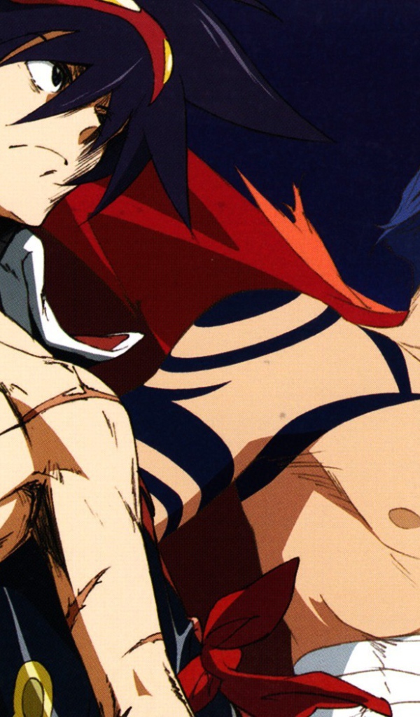 Два героя аниме Тэнгэн Топпа Гуррен-Лаганн