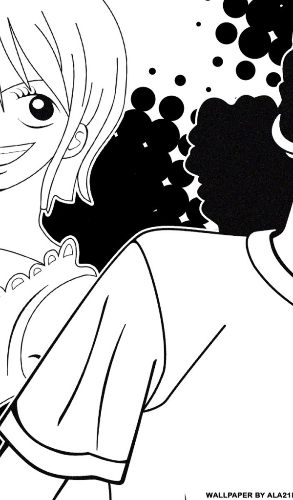 Нами и Юсуп из аниме Большой куш