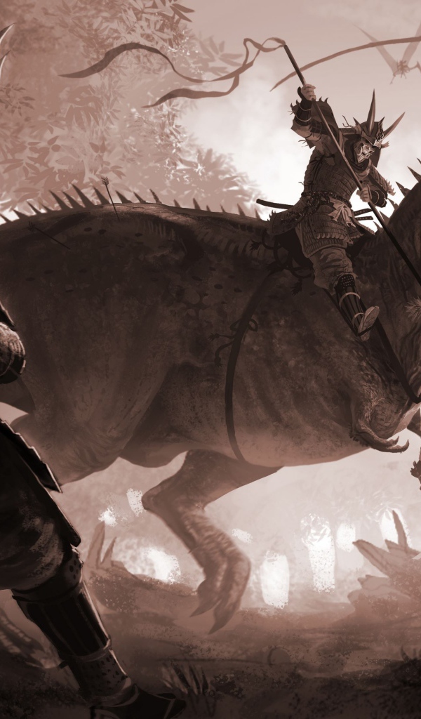 Воин на динозавре, аниме