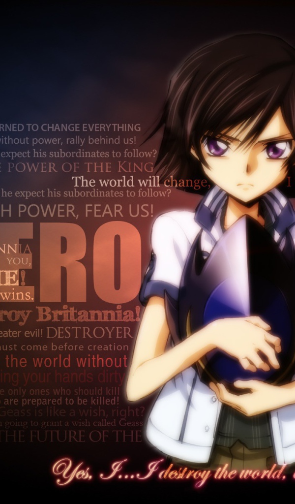 Зеро из аниме Code Geass