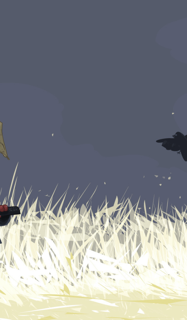 Старый самурай с мечем