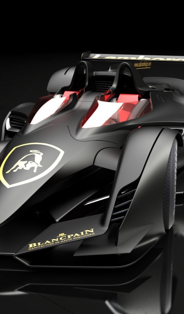 Черный болид для гонок Формула 1