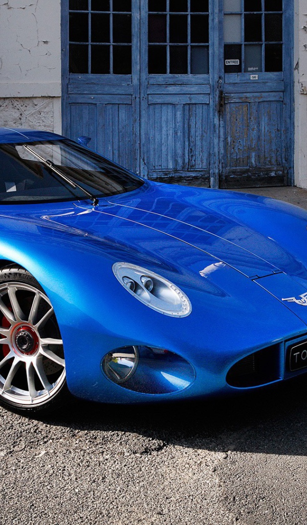 Синий автомобиль Toroidion 1MW
