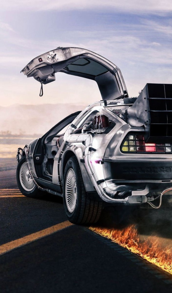 Огненный дрифт автомобиля