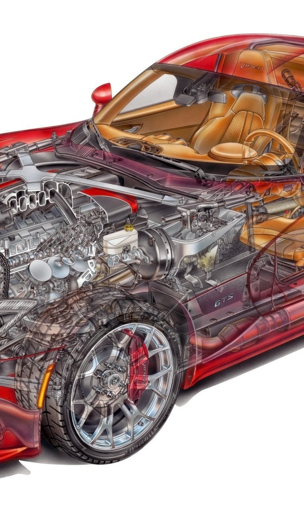 Внутреннее устройство спортивного автомобиля