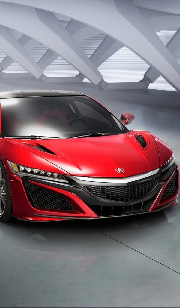 Красная спортивная Acura NSX