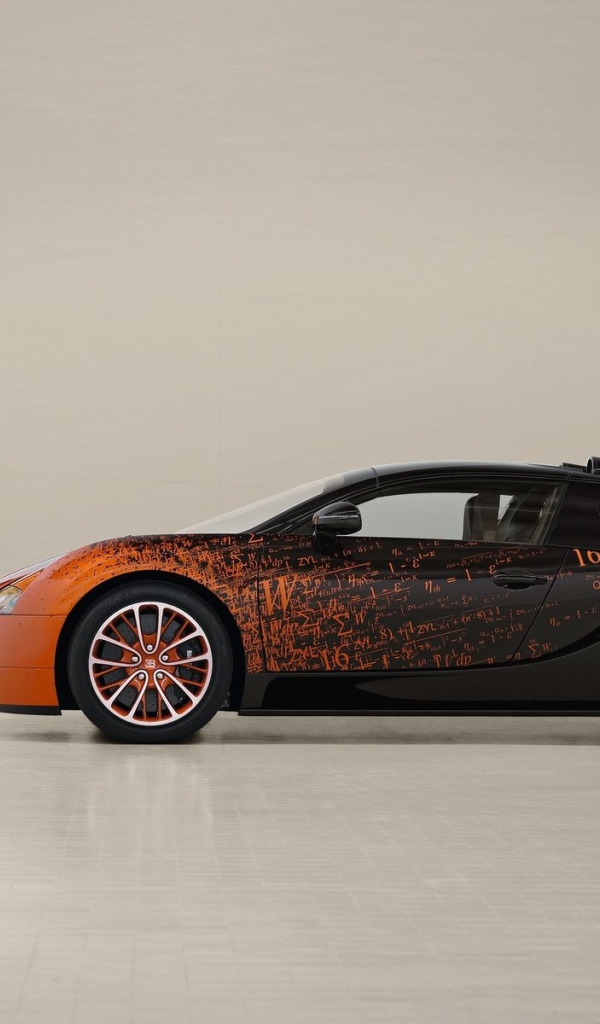 Оранжево черный Bugatti Veyron
