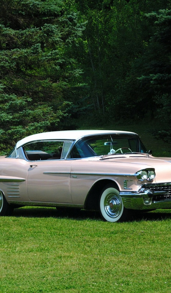 Автомобиль Cadillac Series среди деревьев