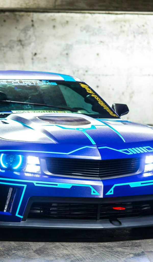 Неоновый Chevrolet Camaro Tron Theme