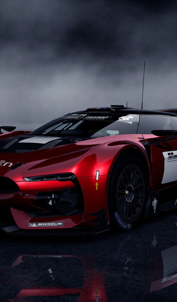 Красный спортивный  Citroën Gran Turismo