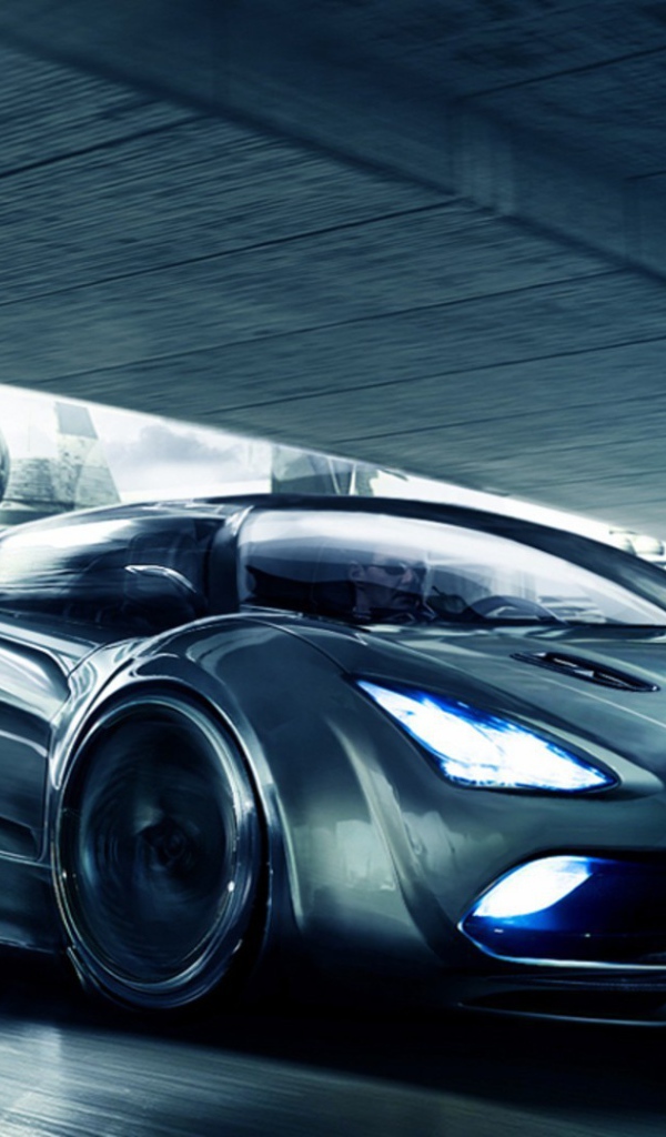 Черный автомобиль будущего Koenigsegg Agera
