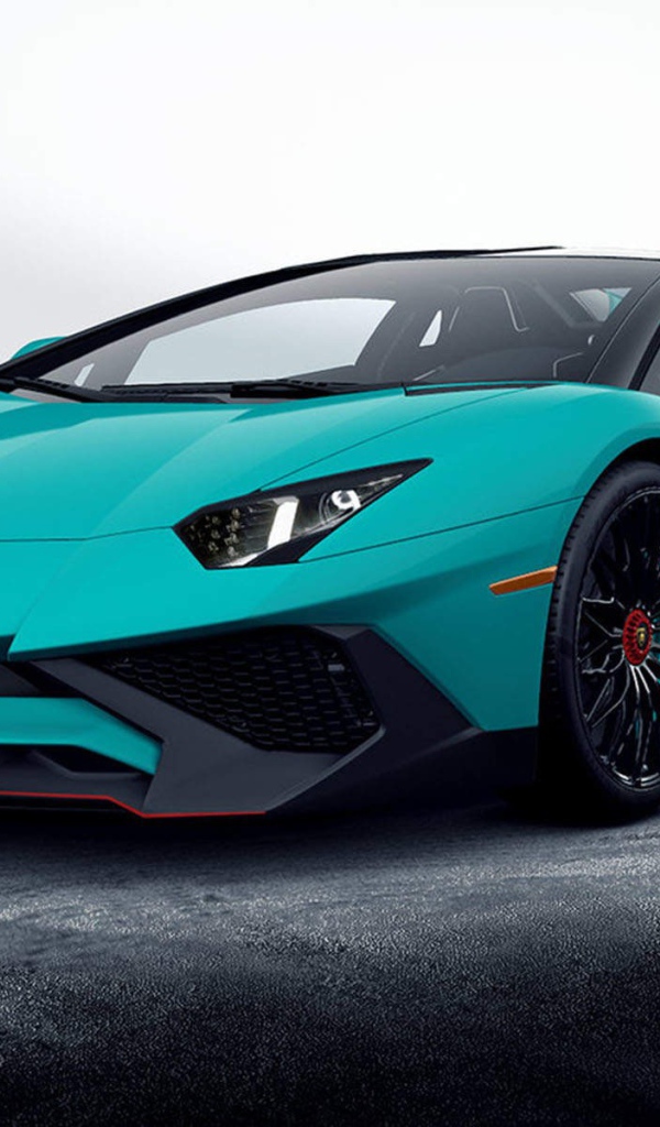 Светло зеленый Lamborghini Aventador
