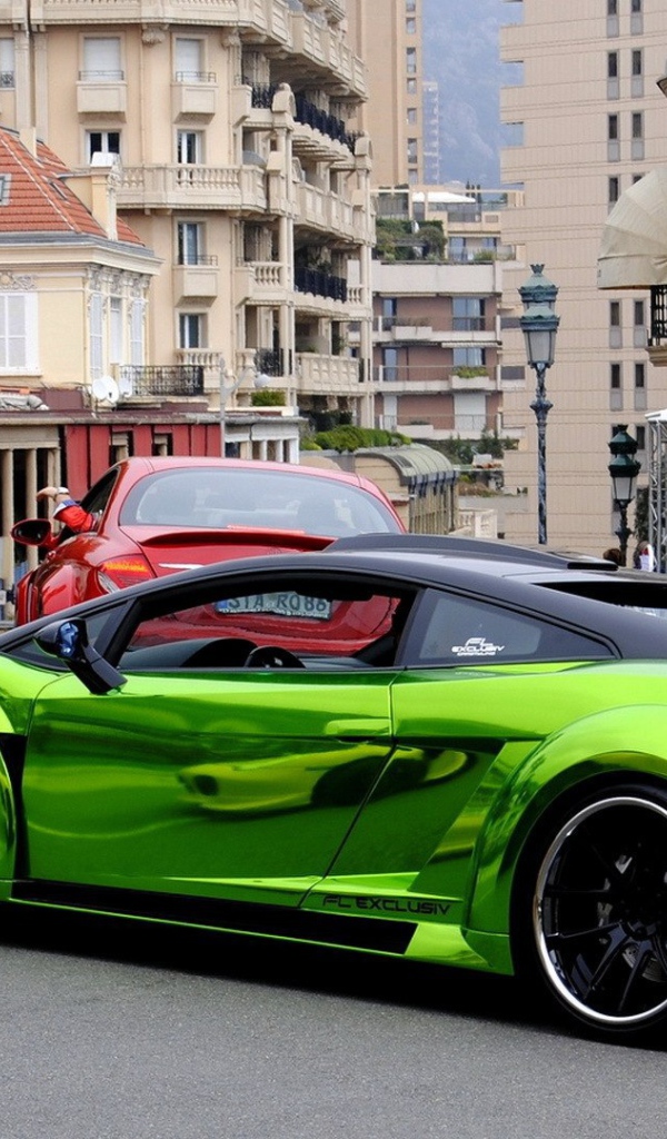 Блестящий зеленый Lamborghini Gallardo FL Exclusive