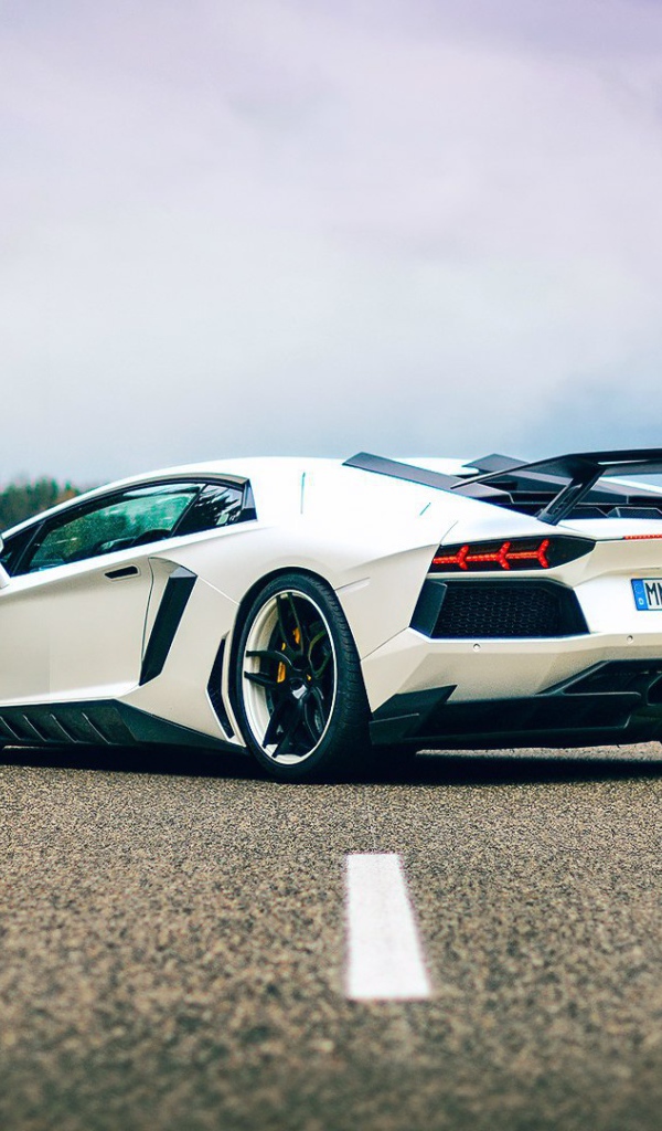 Белый Lamborghini Aventador LP700-4