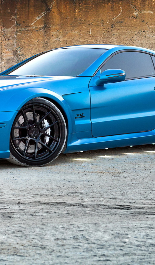 Blue Mercedes sl65