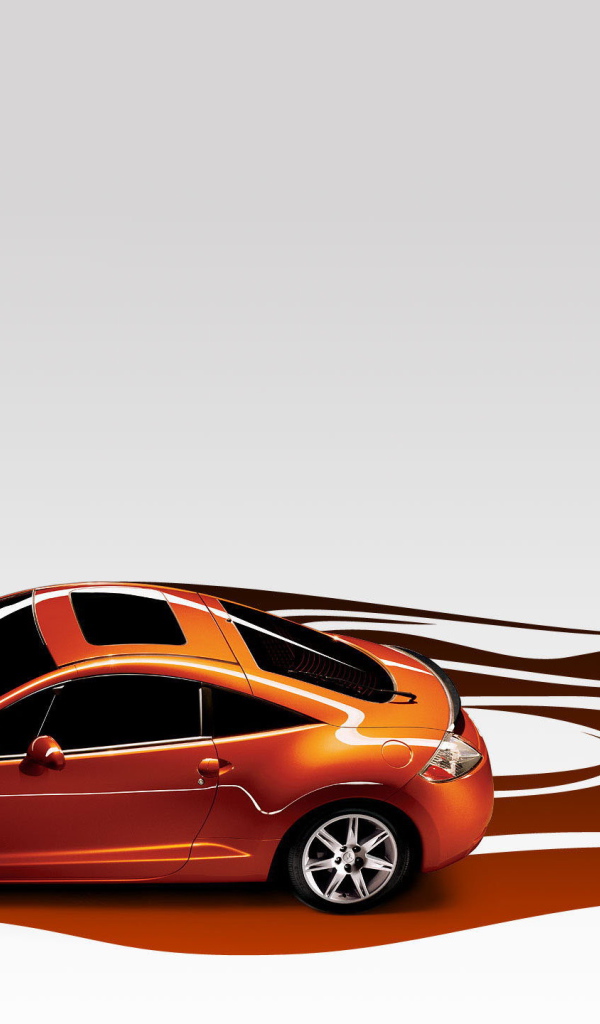 Оранжевый митсубиси