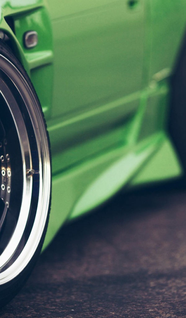 Зеленый Nissan 240sx JDM