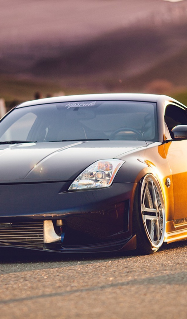 Тюнингованный Nissan 350Z на дороге