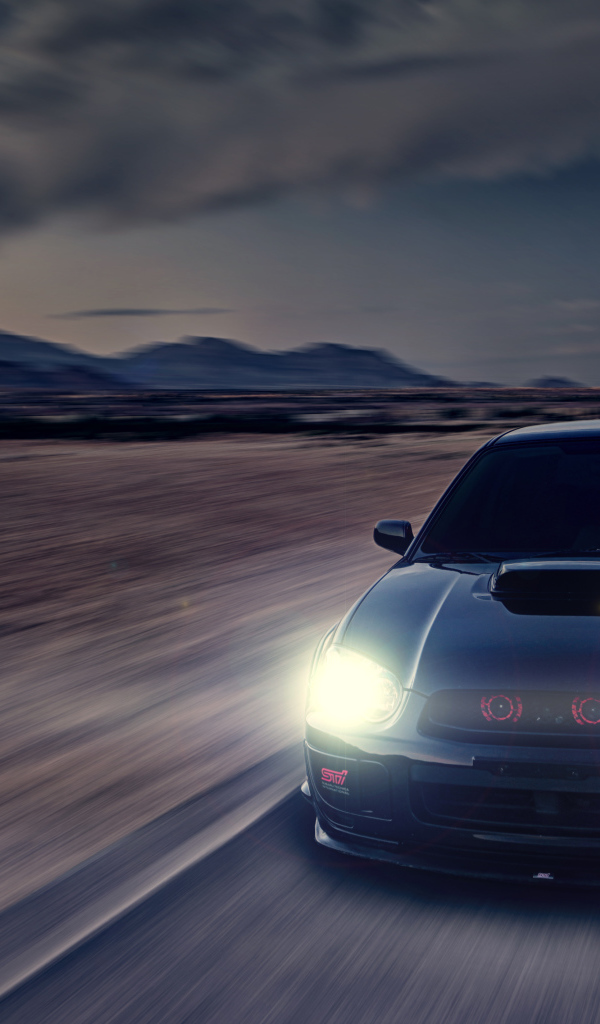 Субару импреза черная