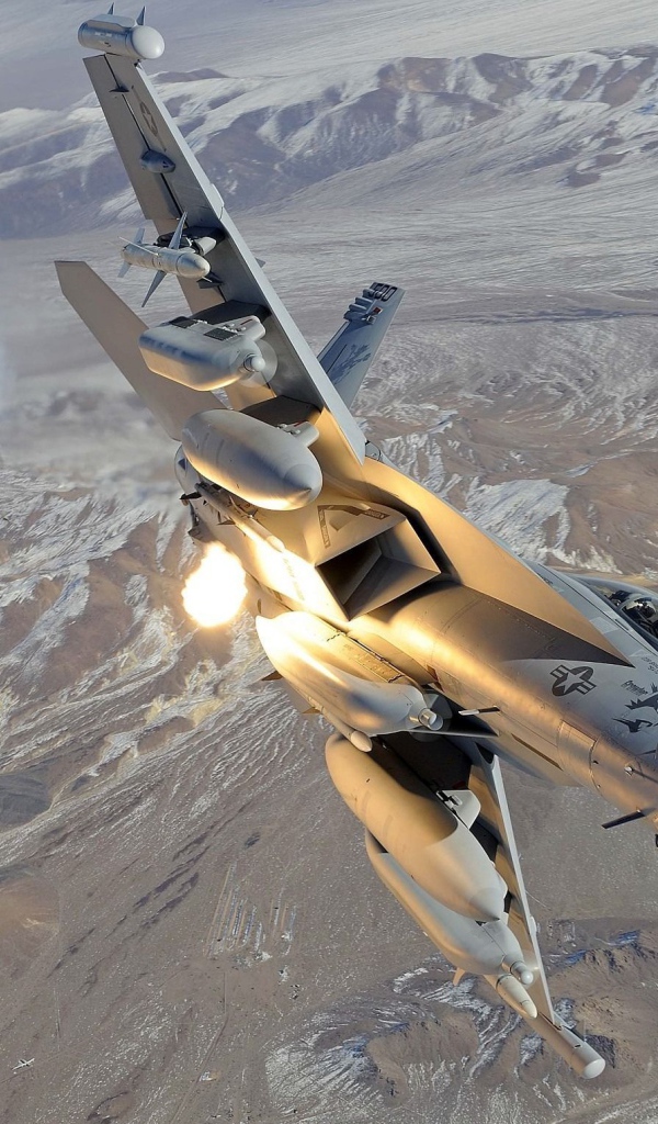 Боевой самолет в небе