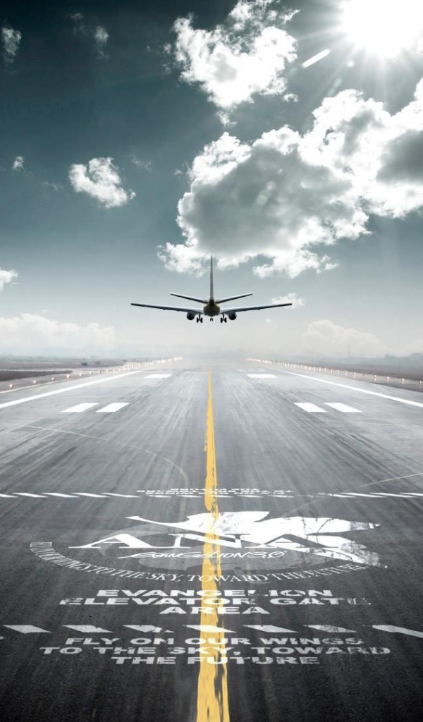 Самолет заходит на посадку