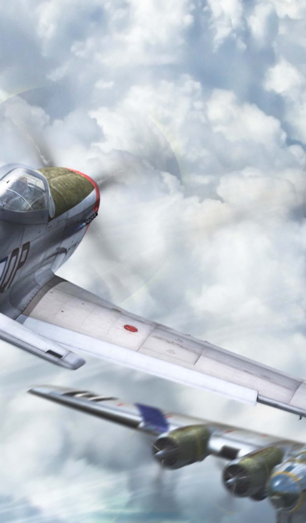 Самолет Джет Хунтер в бою