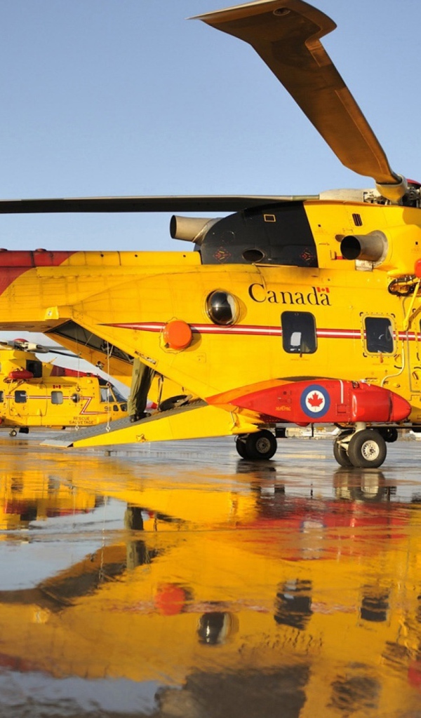 Желтые вертолеты в Канаде