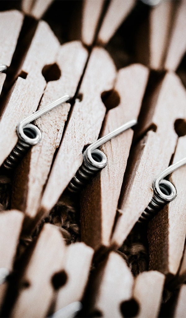 Набор деревянных прищепок