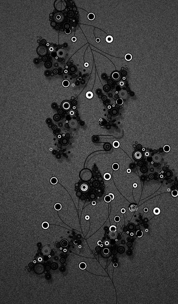 Абстрактные точки на сером фоне